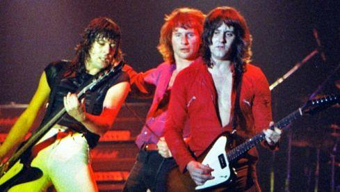 Phil Chapman (r.) bei der Ufo-Show auf dem Reading Festival 1980