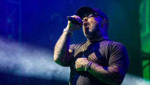 Staind-Sänger Aaron Lewis beim Aftershock Festival 2019 in Sacramento, Kalifornien