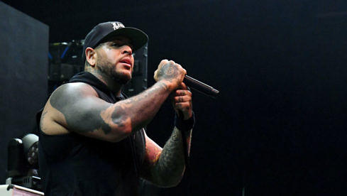 Tommy Vext mit Bad Wolves live im Hard Rock Hotel am 1. November 2019 in Las Vegas, Nevada