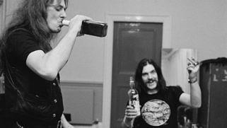 Fast Eddie Clarke mit Lemmy Kilmister, 1982.