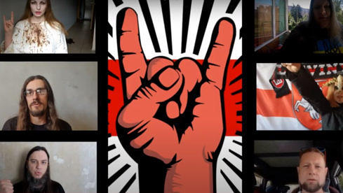 Screenshot aus dem Video: Metal gegen Gewalt in Weißrussland