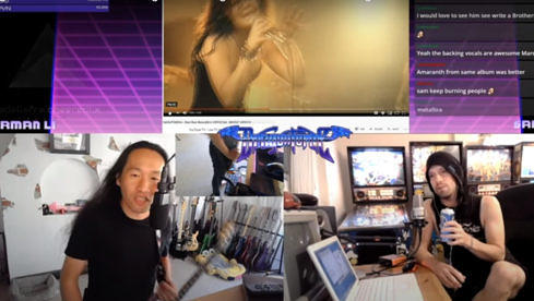 Herman Li (l.) und Sam Totman von Dragonforce bei ihrer kreativen Nightwish-Twitch-Session