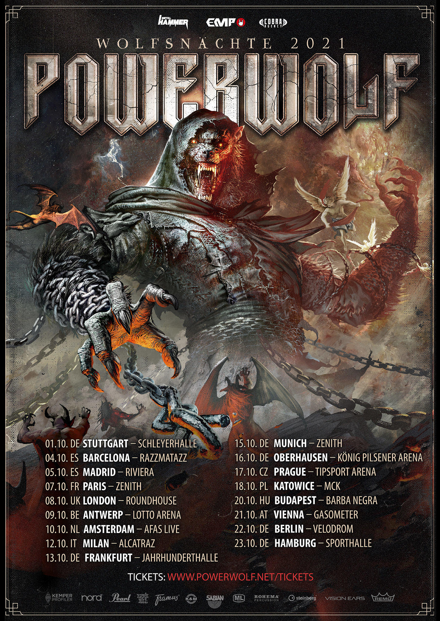 powerwolf tour united states
