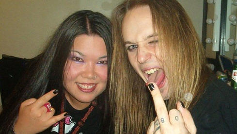Kimberly Goss mit Alexi Laiho