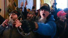 Iced Earth-Frontmann Jon Schaffer während des Sturms auf das US-Kapitol