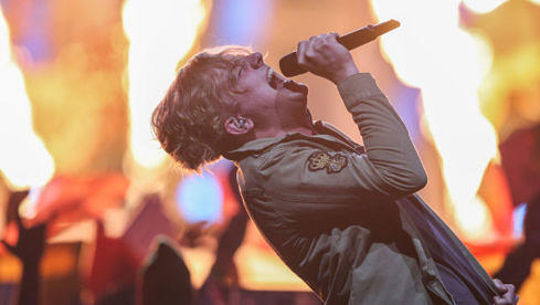 AWS beim zweiten Halbfinale des Eurovision Song Contest 2018 in der Altice Arena in Lissabon, Portugal