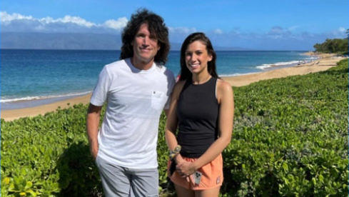 Kiss-Gitarrist Tommy Thayer mit seiner Tochter Sierra Sanchagrin