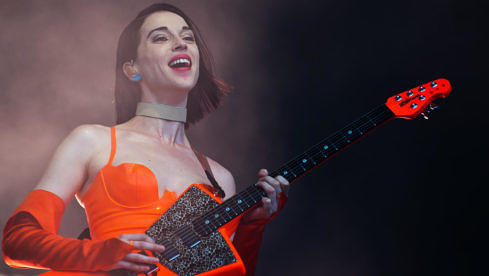 St. Vincent bei ihrer Lollapalooza-Show am 4. August 2018 in Chicago