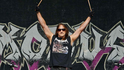 Tom Hunting mit Exodus beim Bloodstock Open Air 2013 im britischen Derby