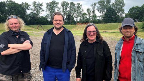 Holger Hübner, Charly Hübner, Thomas Jensen, Produzent Lars Jessen (v.l.n.r.)