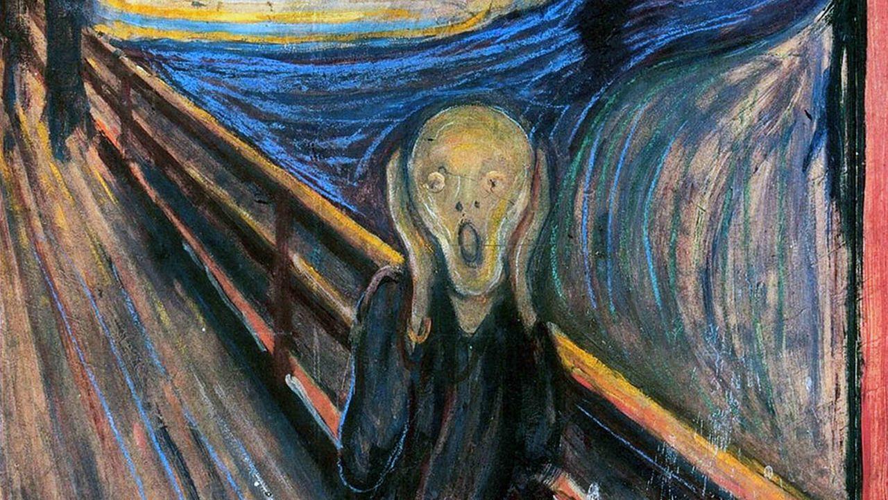 Eine von mehreren Versionen des "Der Schrei"-Gemäldes des norwegischen Malers Edvard Munch