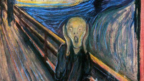 Eine von mehreren Versionen des "Der Schrei"-Gemäldes des norwegischen Malers Edvard Munch