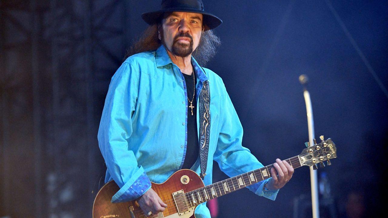 Lynyrd Skynyrd Gitarrist Gary Rossington beim Stagecoach Music Festival am 27. April 2019 im kalifornischen Indio
