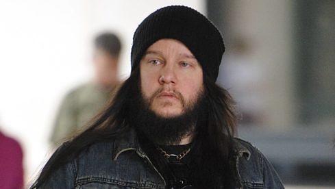 Ex-Slipknot-Schlagzeuger Joey Jordison 2013 in London