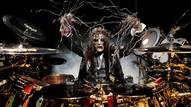 Joey Jordison mit Slipknot, 2008.