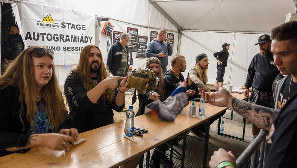 Sabaton Autogrammstunde, Rock Castle Festival 2021, Tschechien, Krumlov