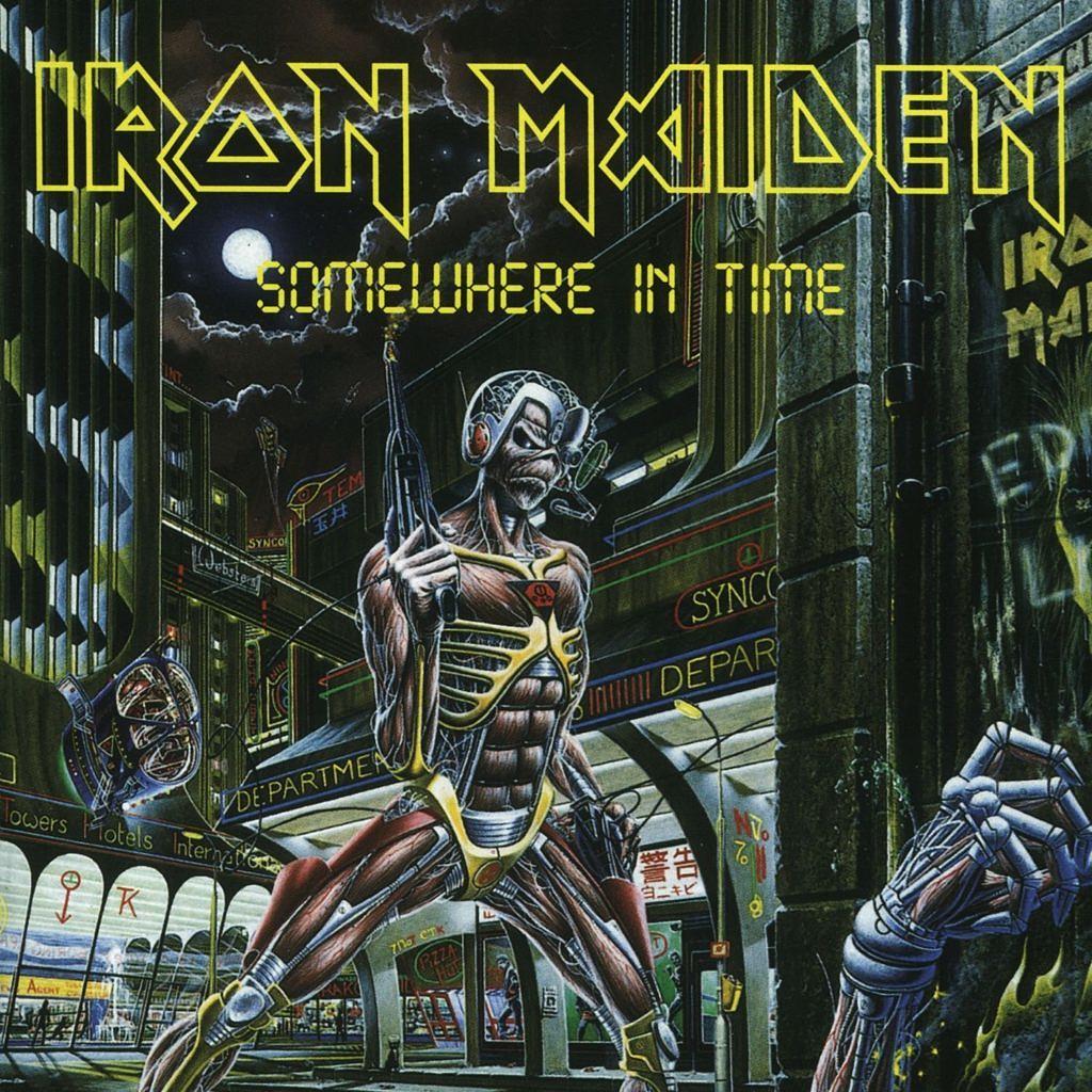 Iron Maiden SOMEWHERE IN TIME-Cover