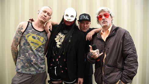 Limp Bizkit im Backstage-Bereich beim Lollapalooza 2021 in Chicago