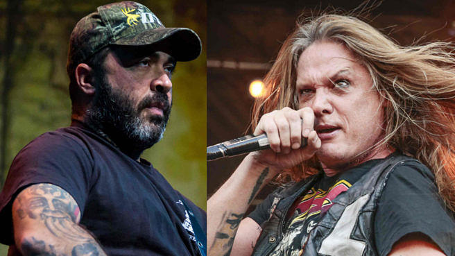 Sebastian Bach (r.) ist nicht gut auf Aaron Lewis zu sprechen