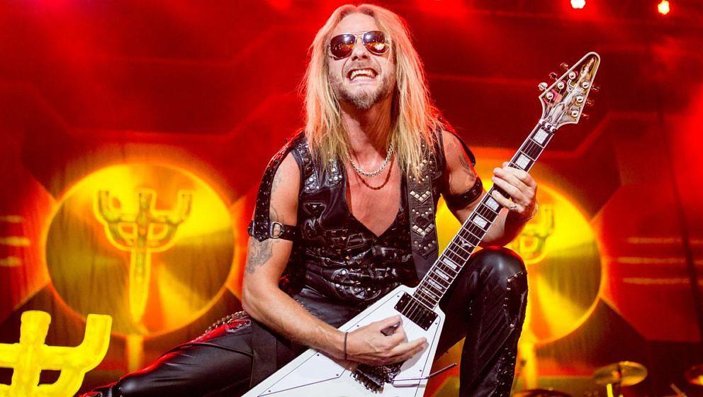 Richie Faulkner mit Judas Priest beim Solid Rock Festival 2018 in Buenos Aires