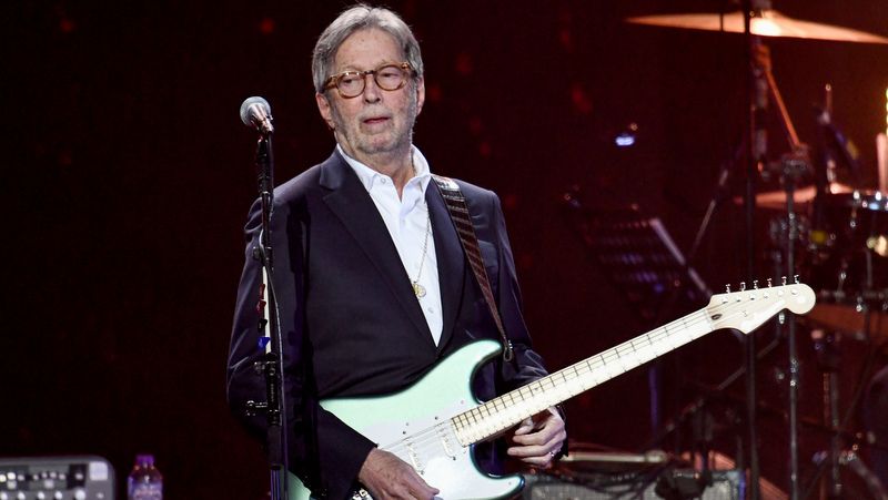 Eric Clapton bei einem Auftritt in der Londoner O2 Arena am 3. März 2020