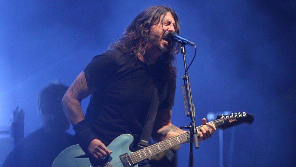 Foo Fighters-Chef Dave Grohl 2021 beim Konzert in Monterrey, Mexico