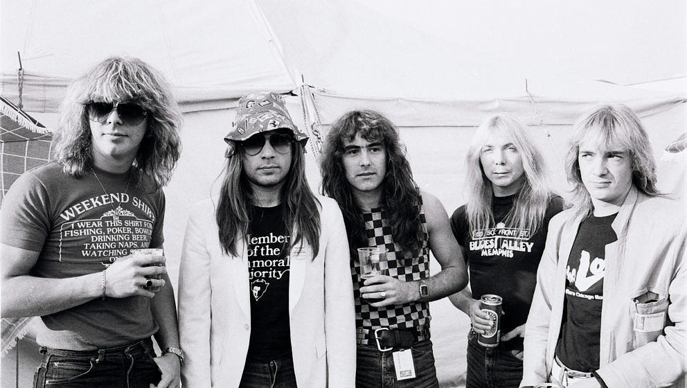 Adrian Smith mit Iron Maiden 1982