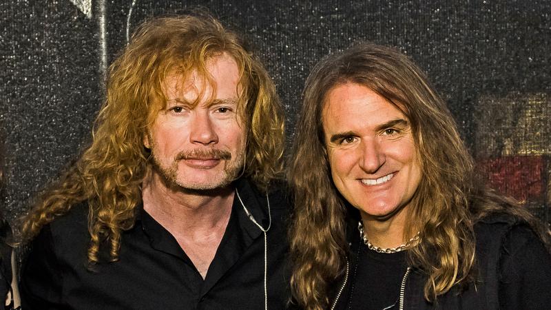 Dave Mustaine und Dave Ellefson nach der Megadeth-Show beim Bloodstock Open Air 2017