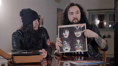 Joey Jordison und Frederic Leclercq