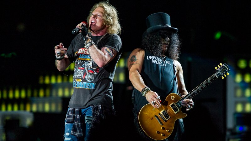 Axl Rose und Slash mit Guns N’ Roses im australischen Brisbane (07.02.2017)