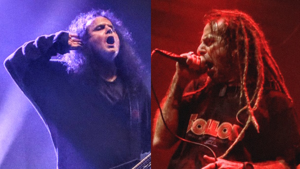 Kreator-Chef Mille Petrozza (l.) und Lamb Of God-Sänger Randy Blythe erwiesen Alexi Laiho (Children Of Bodom) die Ehre