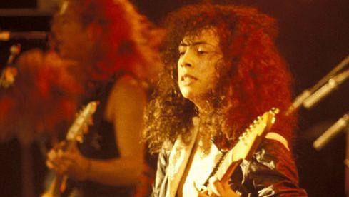 Kirk Hammett während des Metallica-Auftritt beim Aardshock Festival (11.02.1984)