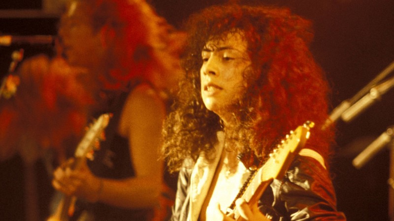 Kirk Hammett während des Metallica-Auftritt beim Aardshock Festival (11.02.1984)