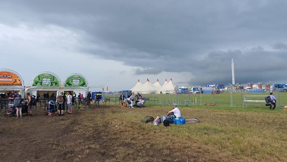 Ankunft am Gelände. Nova Rock, 2023.