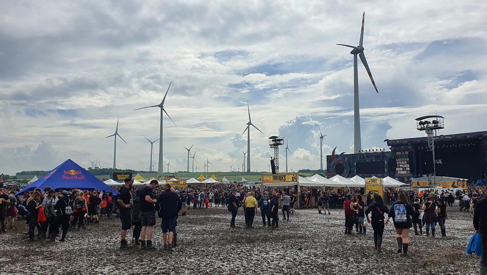 Matschige Aussichten. Nova Rock, 2023.