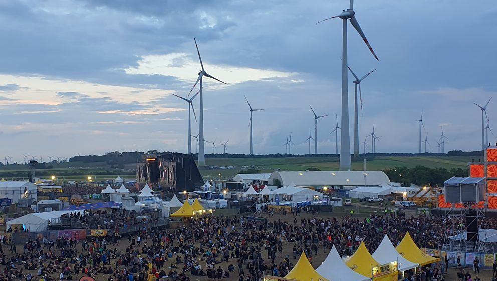 Die Aussicht von oben. Nova Rock, 2023.