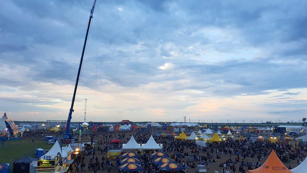 Die Aussicht von oben. Nova Rock, 2023.