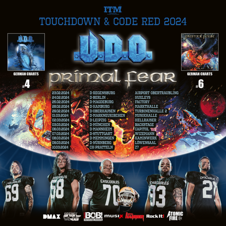 U.D.O. + Primal Fear 2024 Tour, Tickets, Termine, Städte