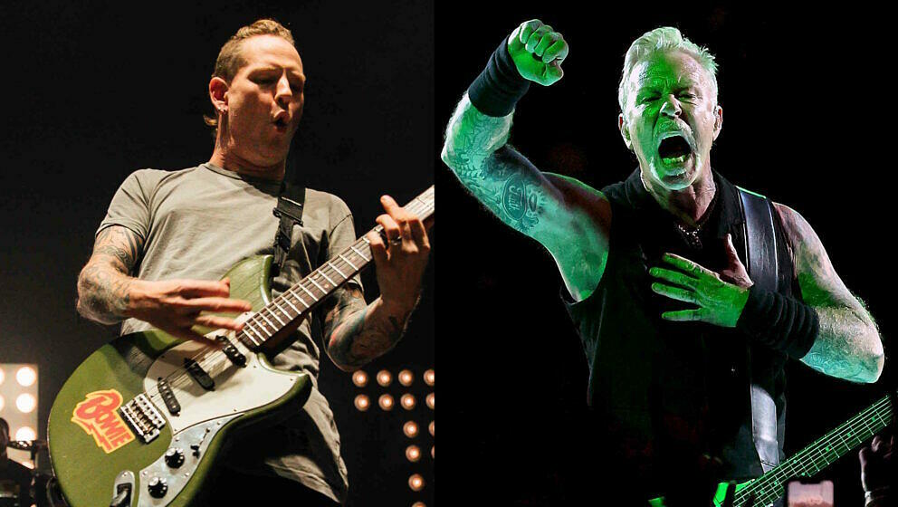 Für Corey Taylor (l.) war James Hetfield ein Vorbild