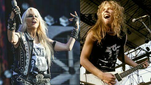 Doro Pesch (l.) hatte eine Vorahnung bezüglich James Hetfield und Metallica