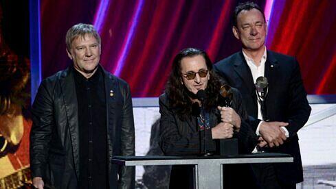 Rush bei ihrer Einführung in die Rock And Roll Hall Of Fame 2013