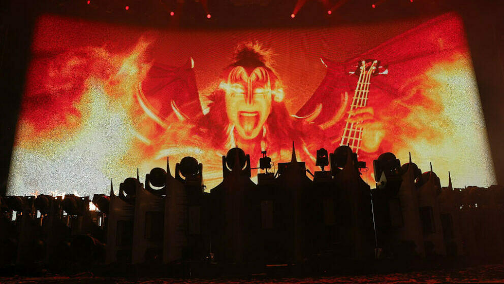 Kiss beim letzten Konzert der 'KISS: End of the Road World Tour' im Madison Square Garden am 2. Dezember 2023 in New York ...