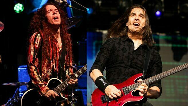 Kiko Loureiro (r.) hätte seinen Vorvorvorvorgänger Marty Friedman gerne als seinen Nachfolger bei Megadeth gesehen