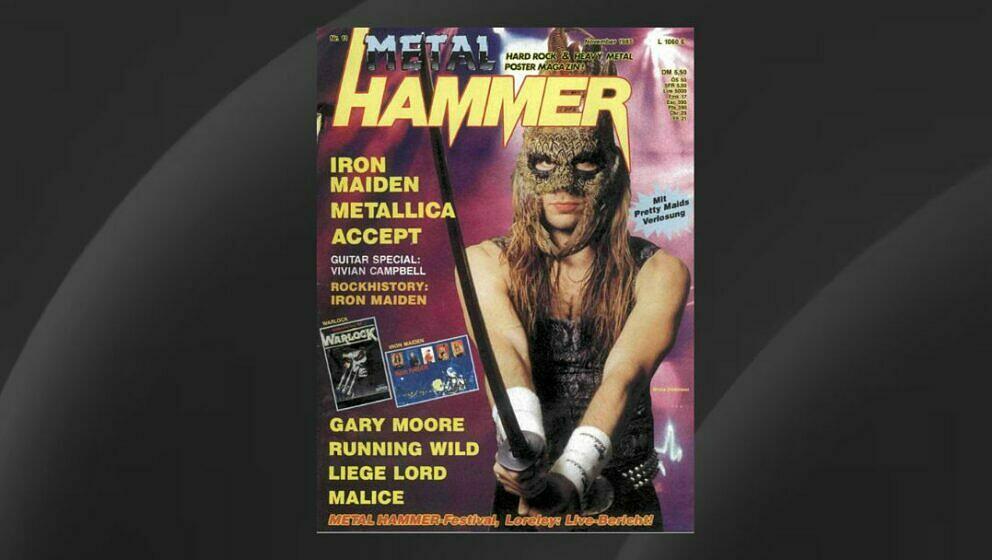Bruce Dickinson auf dem Cover der November-Ausgabe des METAL HAMMER