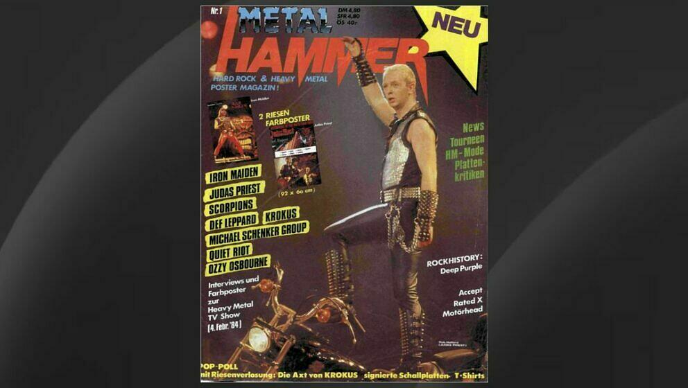 Rob Halford auf dem Cover des ersten METAL HAMMER