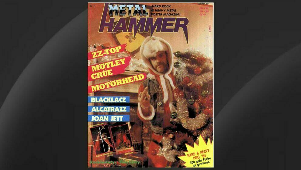 Lemmy auf dem Cover der Januar-Ausgabe des METAL HAMMER 1985