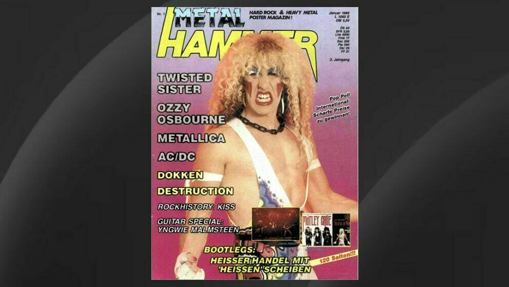 Dee Snider auf dem Cover der Januar-Ausgabe des METAL HAMMER 1986