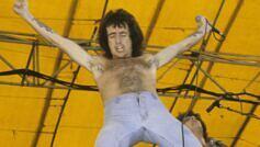 Bon Scott mit AC/DC live im The Oakland Coliseum 1978 in Oakland, Kalifornien