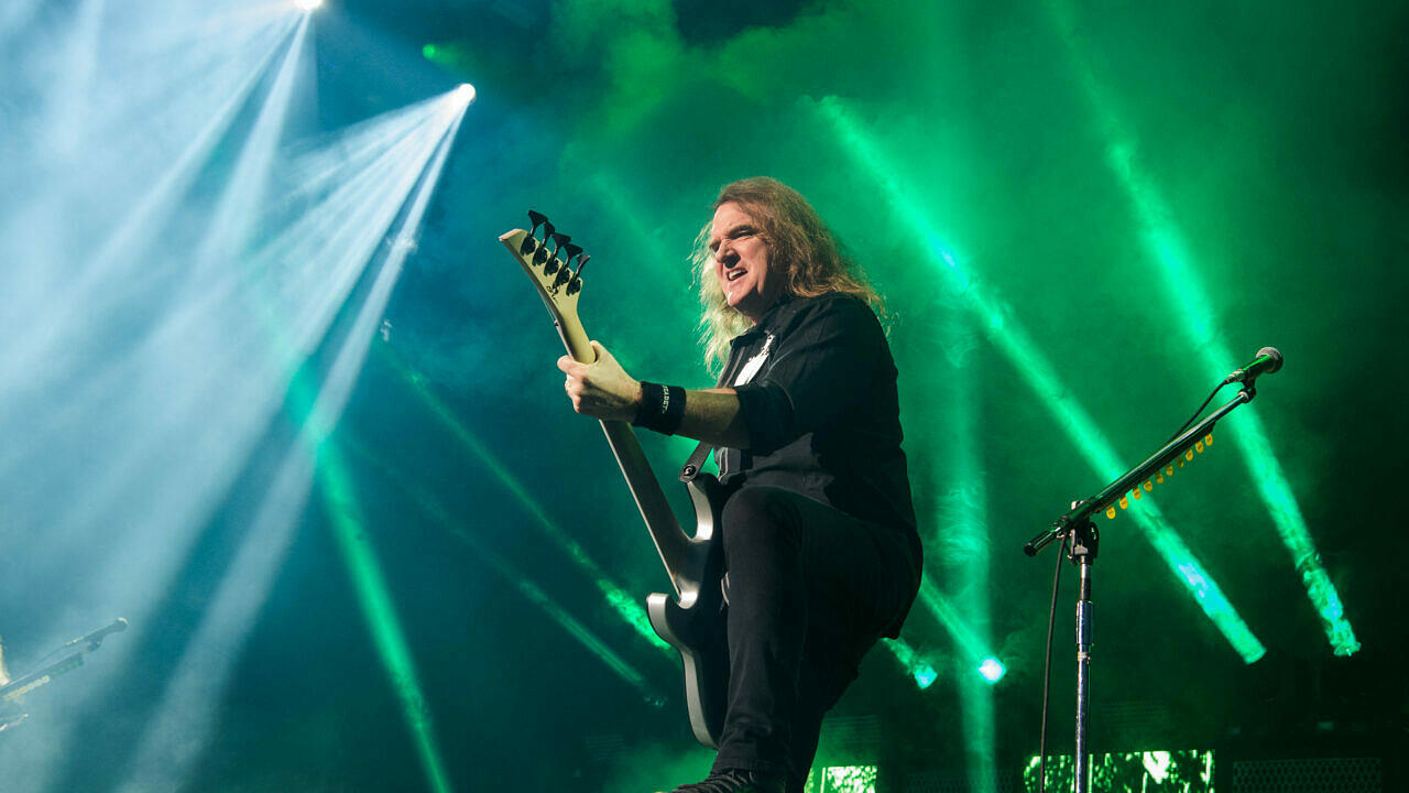 David Ellefson mit Megadeth in Paris, 28. January 28 2020.