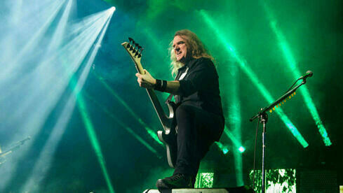 David Ellefson mit Megadeth in Paris, 28. January 28 2020.